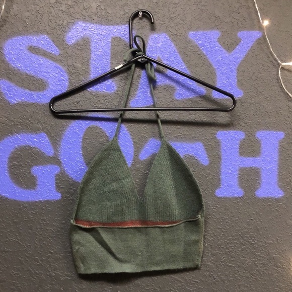 Mushroom Knit Halter Top - Picture 2 of 5